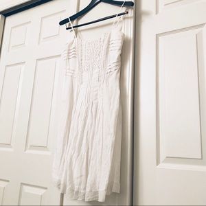 ELIE TAHARI white linen dress